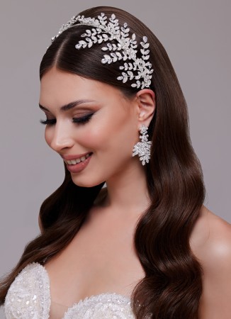 Zircon Stone Hair Accessories Models Wedding Henna Engagement Bride						