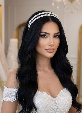 Zircon Stone Hair Accessories Models Wedding Henna Engagement Bride						