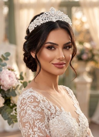 Bridal Crown Models Design Wedding Engagement Henna