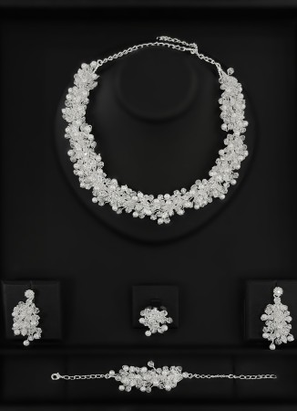 Zircon Set Necklace Wedding Henna Engagement Jewelry Set Models