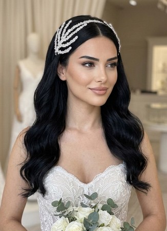 Zircon Stone Hair Accessories Models Wedding Engagement hair comp