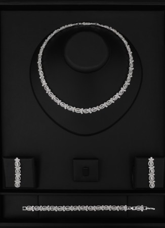Zircon Set Necklace Wedding Henna Engagement Jewelry Set Models