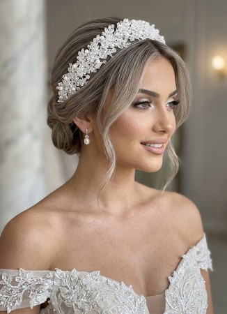 Zircon Stone Hair Accessories Models Wedding Henna Engagement Bride						