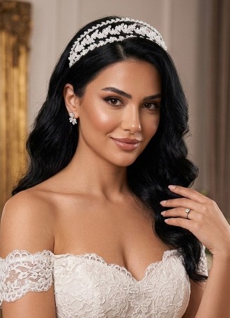 Zircon Stone Hair Accessories Models Design Wedding Henna Engagement Bride						