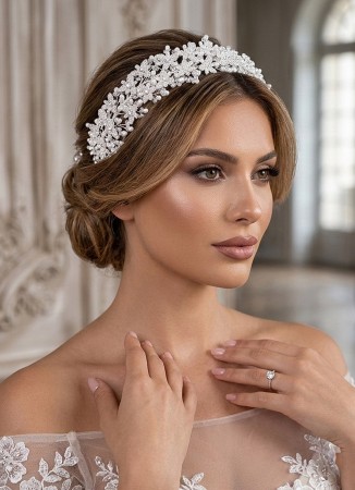 Zircon Stone Hair Accessories Models Design Wedding Henna Engagement Bride						