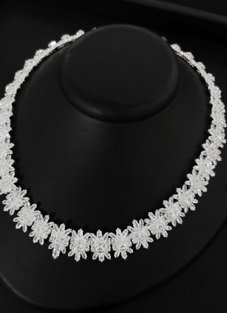 Zircon Set Necklace Wedding Henna Engagement Jewelry Set Models