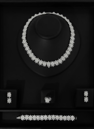 Zircon Set Necklace Wedding Henna Engagement Jewelry Set Models