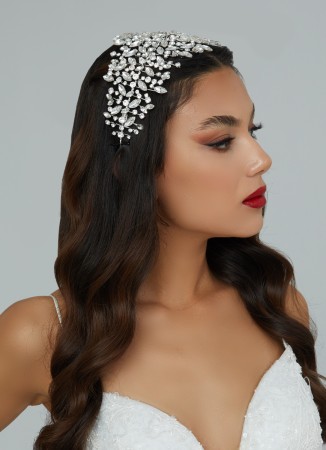 Crystal Stone Hair Accessory Models Wedding Henna Engagement Bride