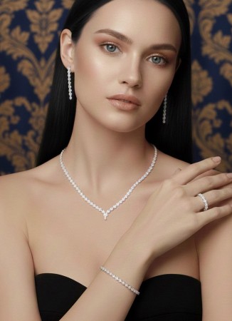 Set Necklace Wedding Henna Engagement Jewelry Set Models