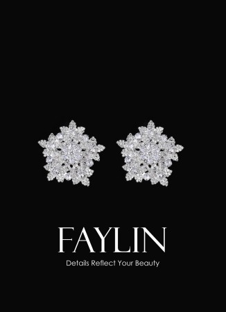 Zircon Stone Earrings Engagement Wedding Design Henna Earring Models Stylish Earrings