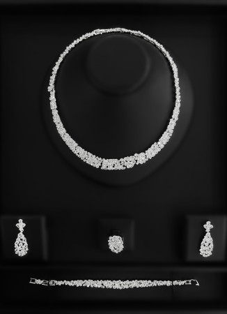 Zircon Set Necklace Wedding Henna Engagement Jewelry Set Models