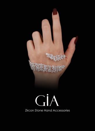 Adjustable Zircon Stone Hand Sword Henna Wedding Hand Accessories