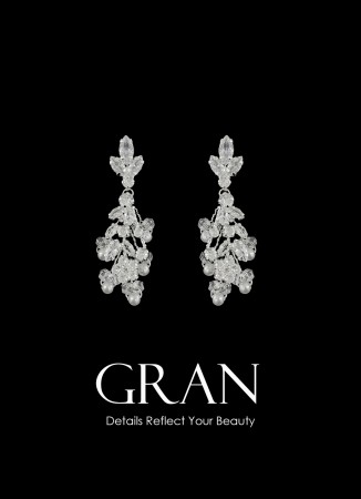 Zircon Stone Earrings Engagement Wedding Design Henna Stylish Earring Models