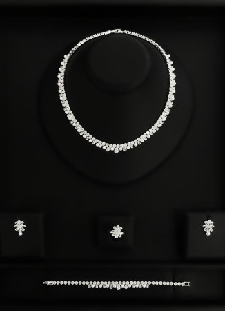 Zircon Set Necklace Wedding Henna Engagement Jewelry Set Models Zircon Set Necklace Wedding Henna Engagement Jewelry Set Models