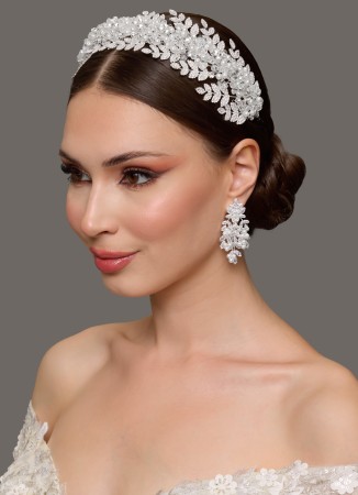Crystal Stone Hair Accessory Models Wedding Henna Engagement Bride