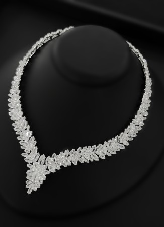 Zircon Set Necklace Wedding Henna Engagement Jewelry Set Models