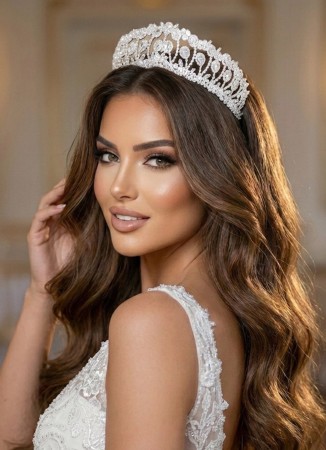 Bridal Crown Models Design Wedding Engagement Henna