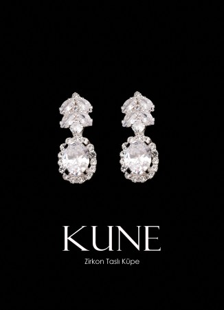 Zircon Stone Earrings Engagement Wedding Design Henna Stylish Earring Models