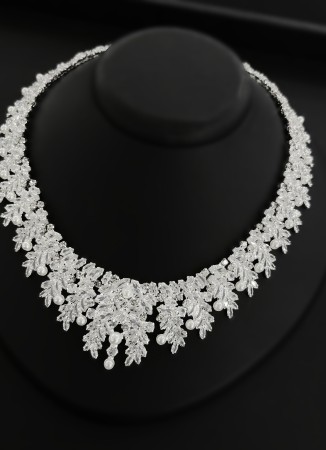 Zircon Set Necklace Wedding Henna Engagement Jewelry Set Models