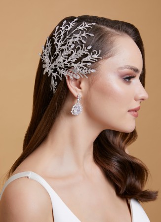 Zircon Stone Hair Accessories Models Wedding Henna Engagement Bride						