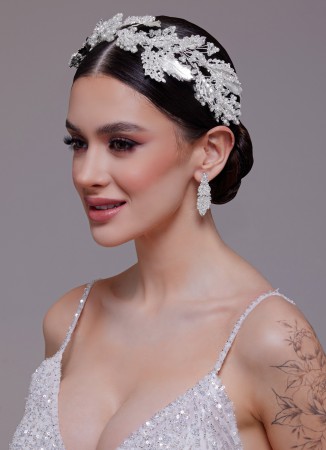 Zircon Stone Hair Accessories Models Wedding Henna Engagement Bride						