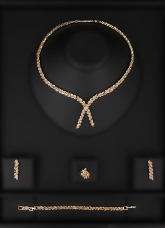 Zircon Set Necklace Wedding Henna Engagement Jewelry Set Models