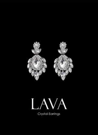 Crystal Stone Earrings Engagement Wedding Design Henna Stylish Earring Models
