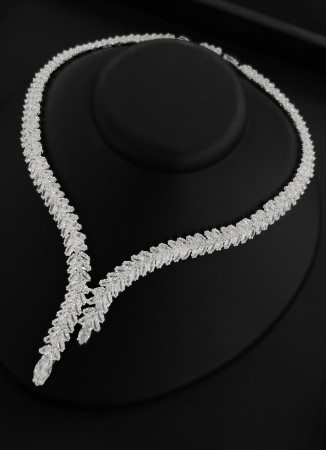 Zircon Set Necklace Wedding Henna Engagement Jewelry Set Models