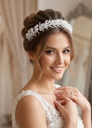 Zircon Stone Hair Accessories Models Design Wedding Henna Engagement Bride						