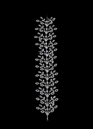 Crystal Stone Hair Accessory Models Wedding Henna Engagement Bride