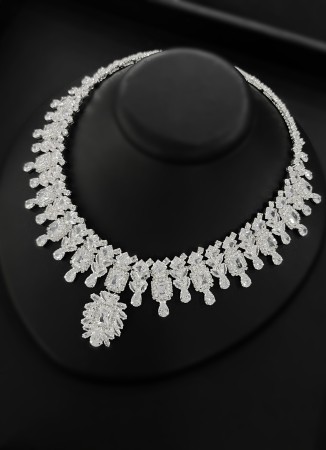 Zircon Set Necklace Wedding Henna Engagement Jewelry Set Models