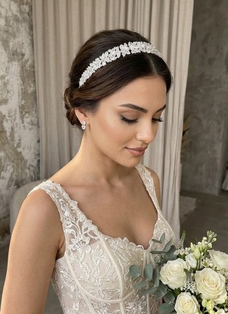 Zircon Stone Hair Accessories Models Design Wedding Henna Engagement Bride						