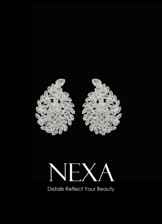 Zircon Stone Earrings Engagement Wedding Design Henna Earring Models Stylish Earrings