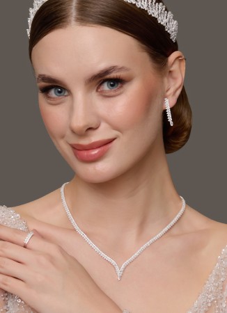 Set Necklace Wedding Henna Engagement Jewelry Set Models