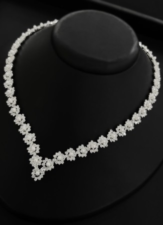 Zircon Set Necklace Wedding Henna Engagement Jewelry Set Models