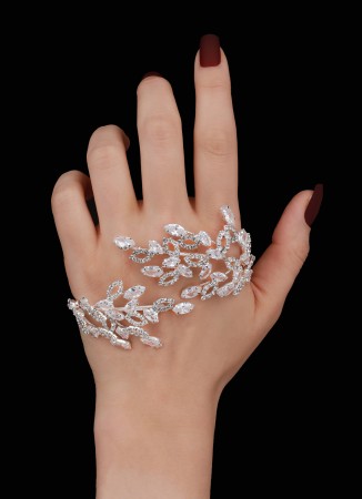 Adjustable Zircon Stone Hand Sword Henna Wedding Hand Accessories
