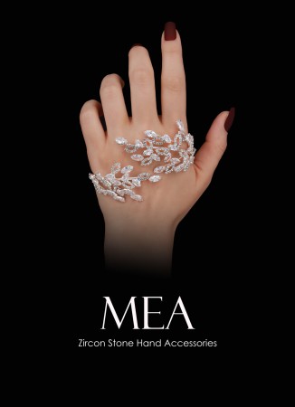 Adjustable Zircon Stone Hand Sword Henna Wedding Hand Accessories