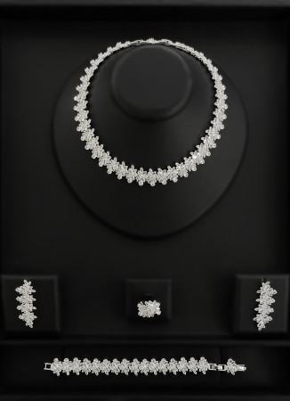Zircon Set Necklace Wedding Henna Engagement Jewelry Set Models