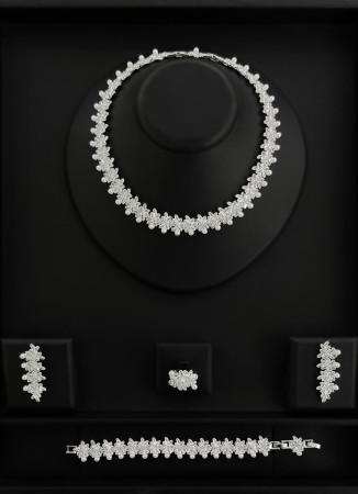 Zircon Set Necklace Wedding Henna Engagement Jewelry Set Models