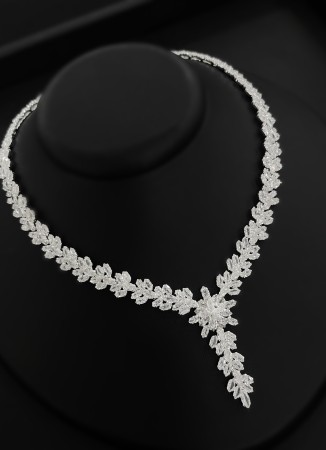 Zircon Set Necklace Wedding Henna Engagement Jewelry Set Models