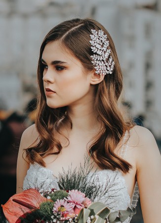 Crystal Stone Hair Accessories Models Wedding Henna Engagement Bride						