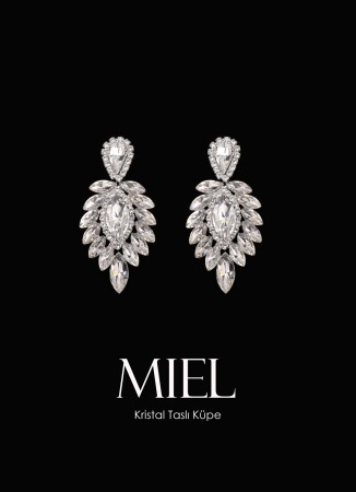 Crystal Stone Earrings Engagement Wedding Design Henna Stylish Earring Models