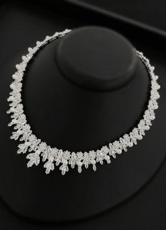 Zircon Set Necklace Wedding Henna Engagement Jewelry Set Models