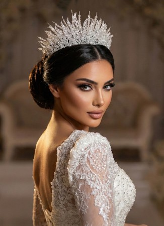Bridal Crown Models Design Wedding Engagement Henna