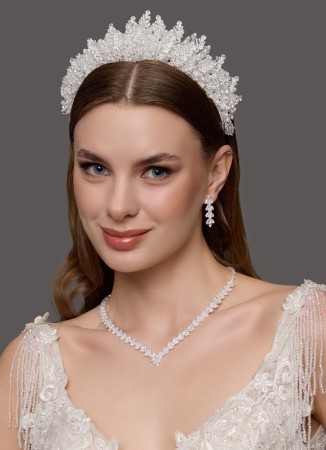 Zircon Stone Hair Accessory Models Wedding Henna Engagement Bridal