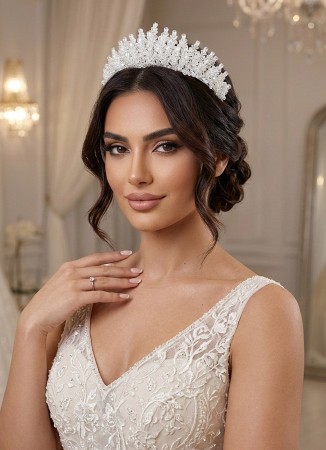 Zircon Stone Hair Accessory Models Wedding Henna Engagement Bridal
