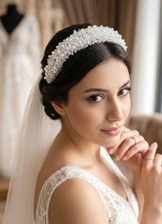 Zircon Stone Hair Accessories Models Henna Wedding Engagement Bride