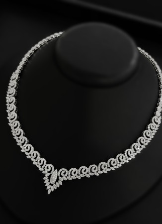 Zircon Set Necklace Wedding Henna Engagement Jewelry Set Models