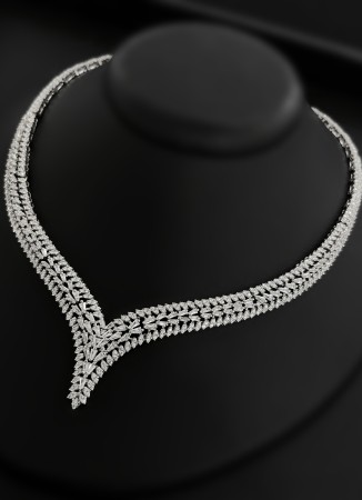 Zircon Set Necklace Wedding Henna Engagement Jewelry Set Models