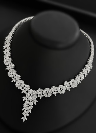 Zircon Set Necklace Wedding Henna Engagement Jewelry Set Models
